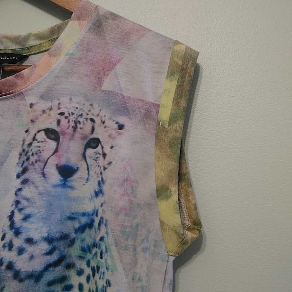 SWS leopard colorful graphic shirt - Picture 3 of 6